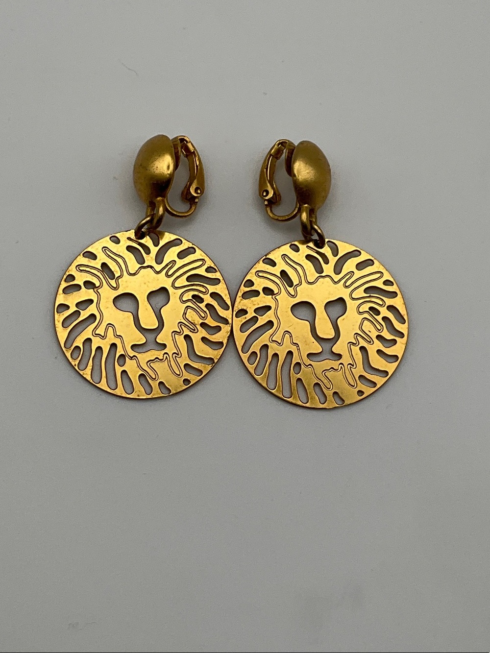 Vintage Anne Klein lion earrings